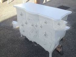 white french chest of drawers
