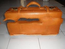 leather classic suitcase