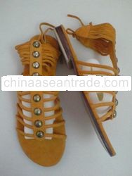 sandal octopus suede string