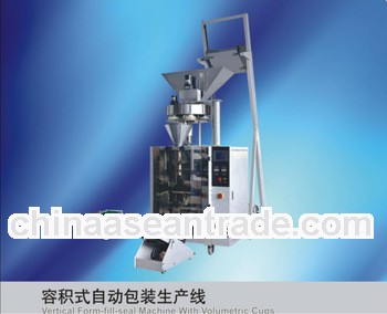 vertical packaging tape printing machine with volumetric cups