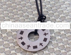 Washer with Crosses Necklace