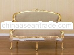 Gilt Furniture - Gold Gilt Sofa 2 Seater with Silk