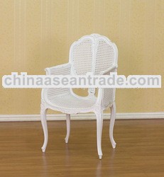 White Painted Furniture - French Rattan Chair