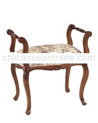 Louis XV Stool - Mahogany Antique Furniture