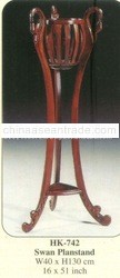 Swan Planstand Mahogany Indoor Furniture.