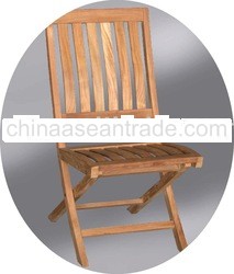 Ergonomical folding chair - Teak garden furniture and teak outdoor furniture