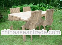 Modern Independence Folded Wooden Outdoor Dining Sets