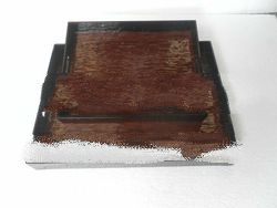 Lacquer tray, mother of pearl tray, square tray