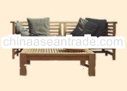 Teak Bench, chair and table