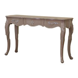 Mahogany Soft Painted Console Table with 3 Drawers