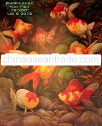 "Koi Fish" code: CH 1 Oil Painting