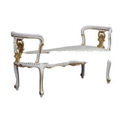 Louis XV Double Bench with Arms