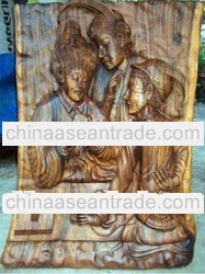 Modern Italian Wood Carved Panels