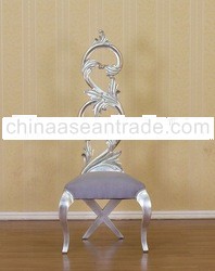 Silver Furniture - Silver Ornate High Chair