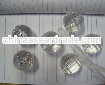 we offered 35mm faceted ball acrylic loose bead decorating