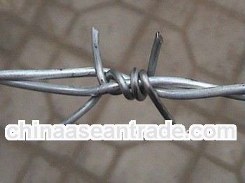 we sell high quality pvc coated barbed wire mesh(factory)ISO2000