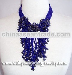 glass beads necklace