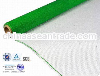 weave locked green/white pva coated fiberglass thermal insulation textiles