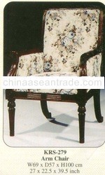 Arm Chair Mahogany Indoor Furniture