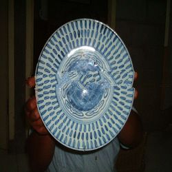 Qing Blue And White Dish