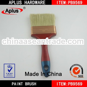 white bristle paint brush with plastic handle fast supplier