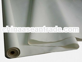 white two sides polyurethane coated fiberglass anti flame insulation cover