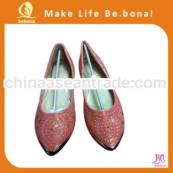 wholesale beauty design pink woman casual ballet shoes