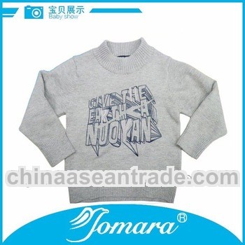 wholesale knitting kids pullover sweater printing pattern