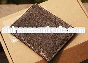 wholesale leather cards holder wallets for promotional gifts