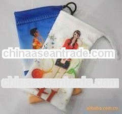 wholesale microfiber custom jewelry pouch