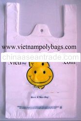 Vest carrier poly plastic bag made in 