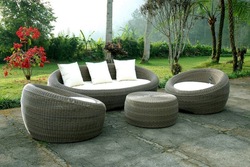 Olavia Sofa Set :: Synthetic Rattan ::