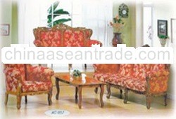 Teak Classic Design Sofa Set Romawi King of Rose Indoor Furniture.