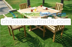 FSC Teak patio furniture stacking chair