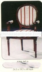 French Oval Carver Mahogany Indoor Furniture