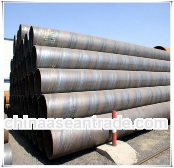 x42 materiall Spiral Welded Spiral Pipe construction material made in 