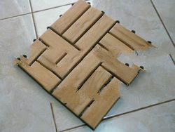 teak tile