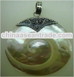 MOP Shell Pendent Sterling Silver pendent