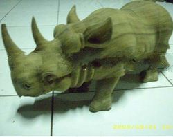 Wooden Craft Rhino