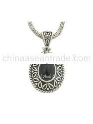 Sterling Silver Designer Bali Jewelry , Bali Pendant , Bali Jewelry , Silver Pendant