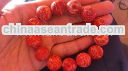 Red Coral Beads natural