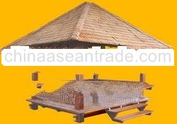 Wooden Gazebo with Sirap Roof