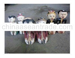 Native Design Wood Java Statue