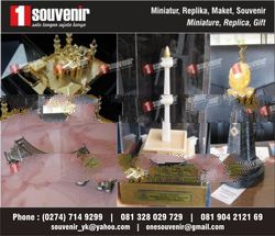 BUAT MINIATUR, MAKET, REPLIKA, SOUVENIR, CENDERAMATA, BAHAN LOGAM, RESIN dll