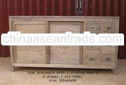 Reclaimed teak dressware