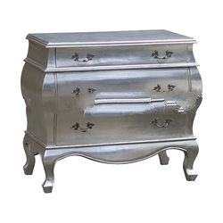 Belle Silver Leaf Chest of Drawers