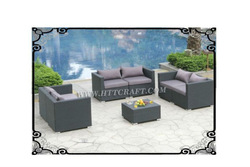 Pvc rattan sofa set