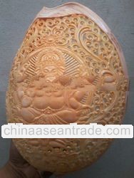 carving art shell ganesh god hindhu