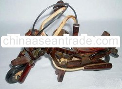 miniature wood Harley motorcycle