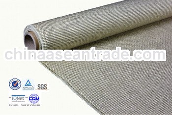 yellow 32oz plain woven vermiculite coated 1.5mm fiberglass fabirc